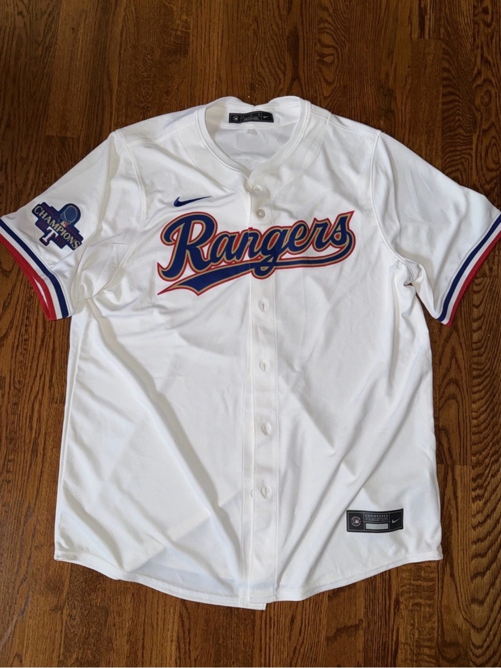 Official Jonah Heim Texas Rangers GOLD World Series Champs LIMITED Jersey Sz XL